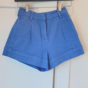 10 Crosby Derek Lam Blue Tailored Jean Shorts
